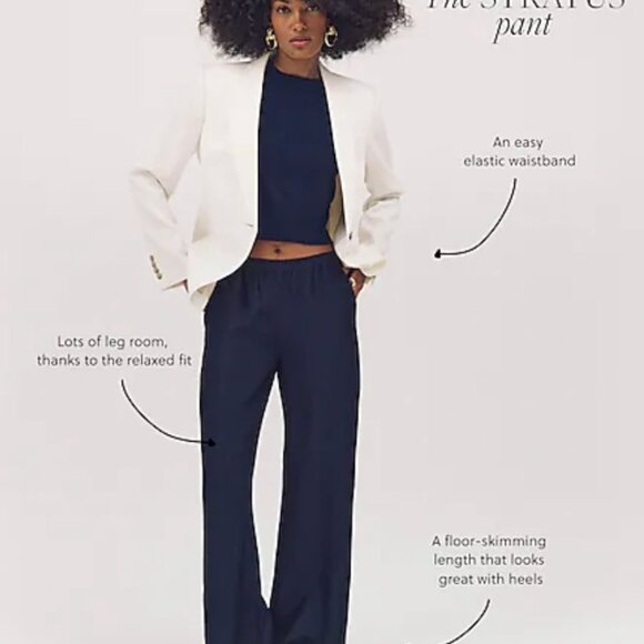 J. Crew Stratus Pant in textured satin - Picture 4 of 6